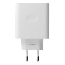 Oryginalna Ładowarka Sieciowa Oppo SuperVOOC VCBBOAEH 120W Power Adapter biała blister