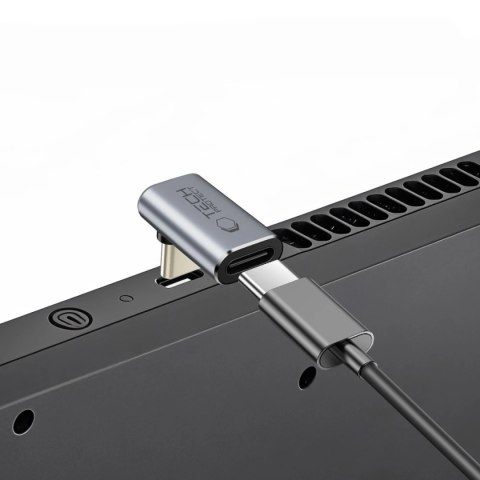 Adapter kątowy Tech-Protect Ultraboost AA03 USB-C - szary