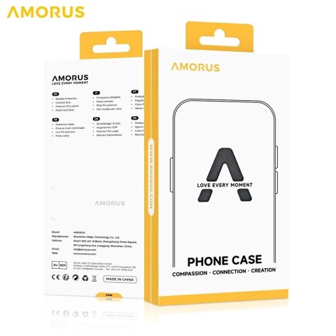 Etui AMORUS na Samsung Galaxy S26 z przesuwanym uchwytem na karty - czarne