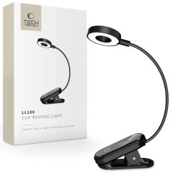 Lampka bezprzewodowa Tech-Protect LL100 z klipsem + Kabel USB-A / USB-C 30 cm - czarna