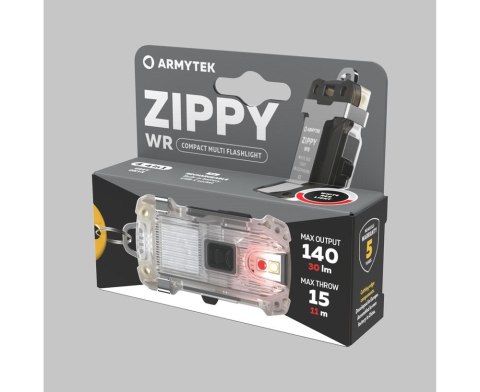 Latarka Armytek Zippy WR USB-C Grey 140/30 lm