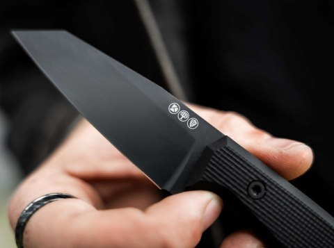Nóż Böker AK1 Reverse Tanto Black RWL34 G10 Kydex Solingen