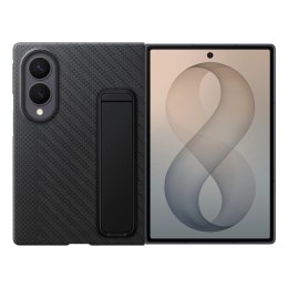 Etui Samsung Carbon Standing Case EF-XF971SBE na Samsung Galaxy Z Fold 8 z podstawką + 2 szt. folii antyrefleksyjnej - czarne