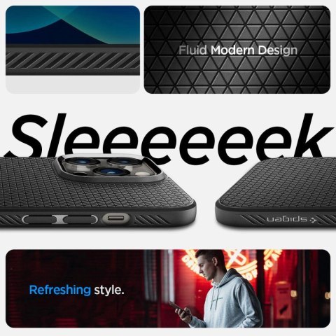 Etui Spigen Liquid Air na iPhone 14 Pro - czarny mat