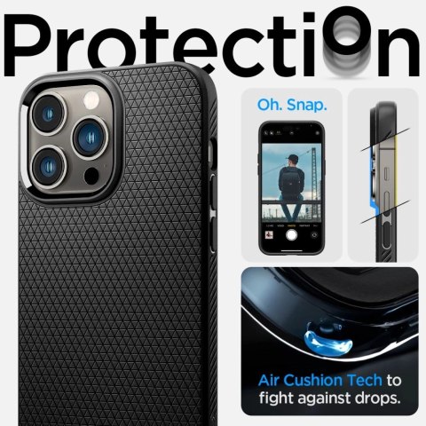 Etui Spigen Liquid Air na iPhone 14 Pro - czarny mat