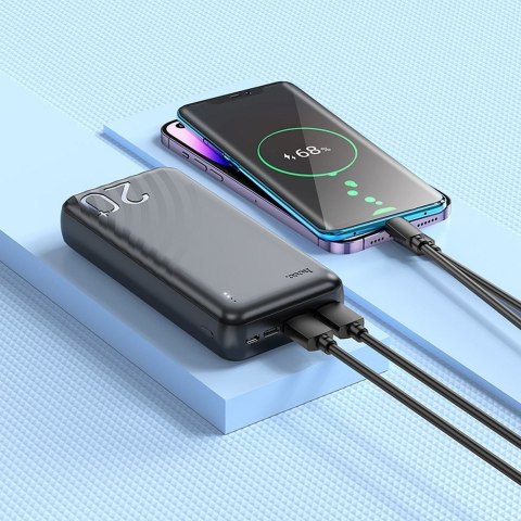 HOCO powerbank 20000 mAh 2A J123A czarny