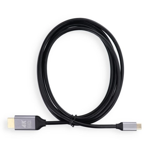 Kabel USB C do HDMI Blue Star 4K 60Hz - High Speed, HDR, ARC, Ethernet, 2 m czarny