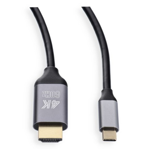 Kabel USB C do HDMI Blue Star 4K 60Hz - High Speed, HDR, ARC, Ethernet, 2 m czarny