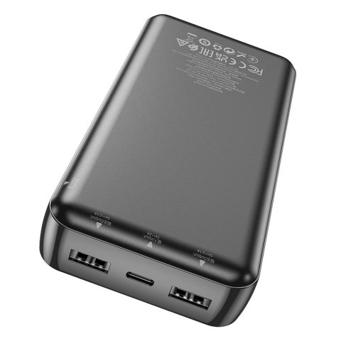 Powerbank Hoco 20000 mAh 2,1A J100A czarny