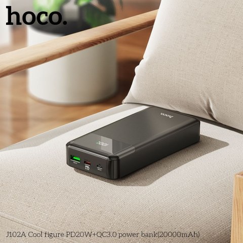 Powerbank Hoco 20000 mAh QC3.0 PD 3A 20W J102A czarny