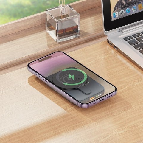 Powerbank zgodny z MagSafe Hoco 5000 mAh QC PD 18W J117 czarny