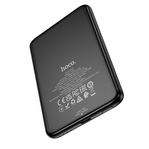 Powerbank zgodny z MagSafe Hoco 5000 mAh QC PD 2A 20W ultra-cienki J140A czarny