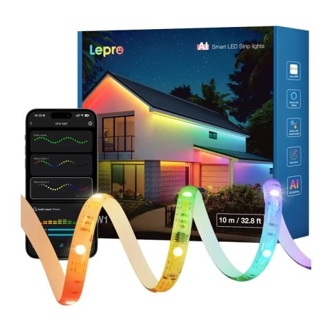 Taśma LED Lepro SW1 10m Wi-Fi Bluetooth RGBIC