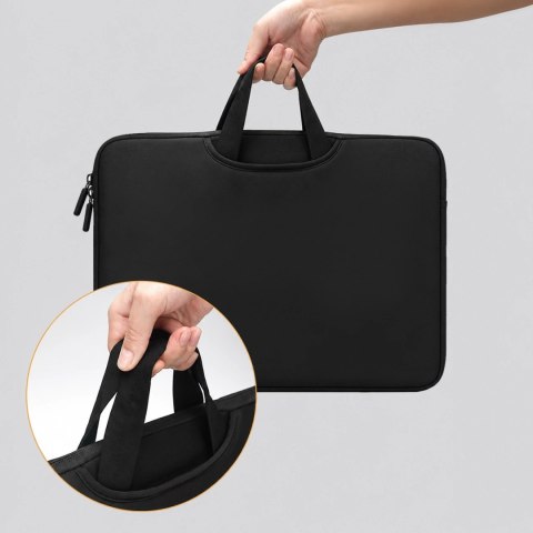 Torba na laptop Wozinsky WNT-15B 15.6" z chowaną rączką neoprenowa - czarna