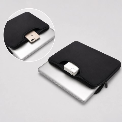 Torba na laptop Wozinsky WNT-15B 15.6" z chowaną rączką neoprenowa - czarna