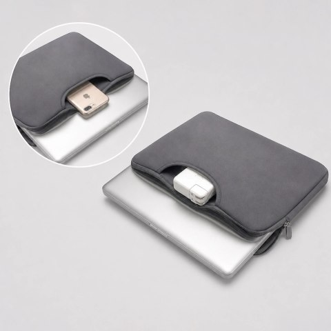 Torba na laptop Wozinsky WNT-15G 15.6" z chowaną rączką neoprenowa - szara