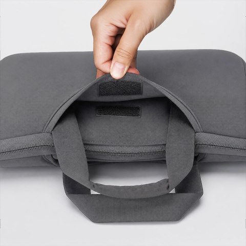 Torba na laptop Wozinsky WNT-15G 15.6" z chowaną rączką neoprenowa - szara