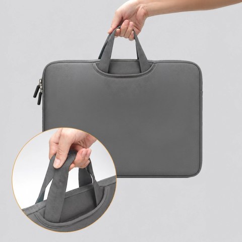 Torba na laptop Wozinsky WNT-15G 15.6" z chowaną rączką neoprenowa - szara