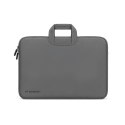 Torba na laptop Wozinsky WNT-17G 17.3" z chowaną rączką neoprenowa - szara