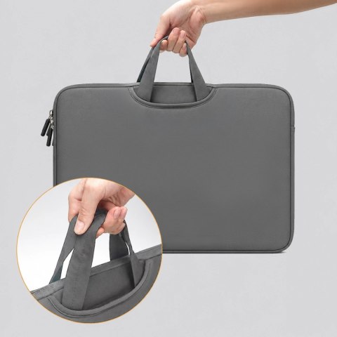 Torba na laptop Wozinsky WNT-17G 17.3" z chowaną rączką neoprenowa - szara