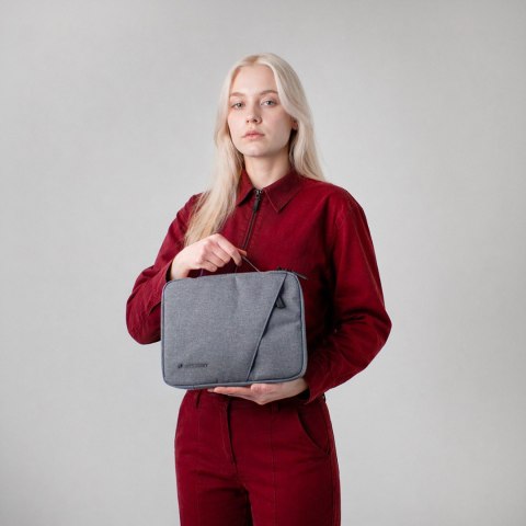 Torba na laptop Wozinsky WTNP-11G 10-11" z chowaną rączką - szara