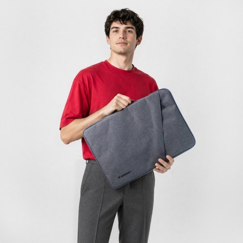 Torba na laptop Wozinsky WTNP-17G 17" z chowaną rączką - szara