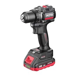 Wiertarko-wkrętarka bezszczotkowa MOVA PD80K 20V 80Nm (bateria i ładowarka w zestawie)