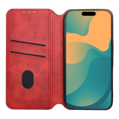 Etui z klapką na Motorola G17 POWER Cubic Book czerwone