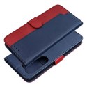 Etui z klapką na Motorola G17 POWER Split Book granatowo-czerwone