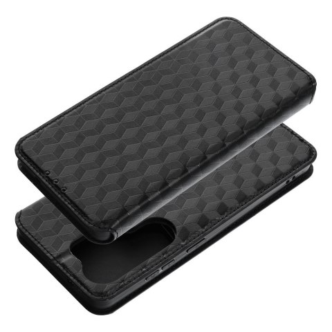 Etui z klapką na Motorola G57 POWER Cubic Book czarne