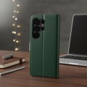 Etui z klapką na Motorola G57 POWER Split Book zielono-złote