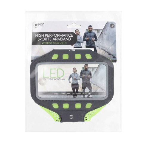 Futerał sportowy na ramię (4,7" - 6,1") z podświetleniem LED GEAR Sport ArmBand LED XL czarny