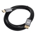 Kabel Display Port do Display Port 1.4 Blue Star 4K 144Hz - High Speed, HDR, Ethernet, G-SYNC/FreeSync, 32Gbps, 2 m czarny