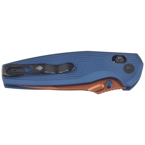 Nóż składany Kizer Khamsin Navy Blue Aluminium, Sunset Metal PVD Nitro-V by Maksim Epifantsev (V3791A2)