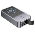 Powerbank 10000 mAh 2,4A 18W z funkcją rozruchu samochodu Hoco QS7 metaliczny szary