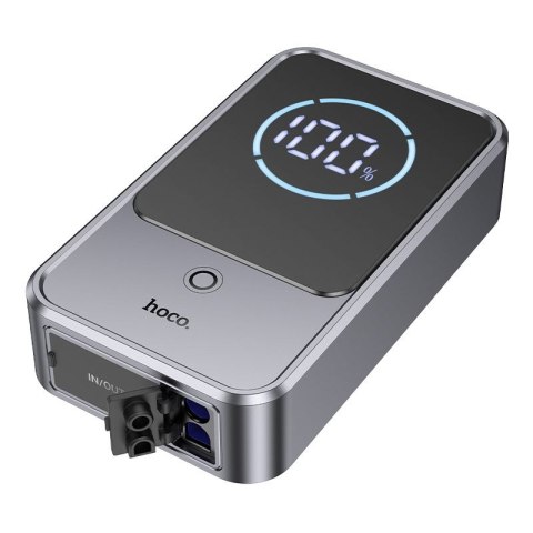 Powerbank 10000 mAh 2,4A 18W z funkcją rozruchu samochodu Hoco QS7 metaliczny szary