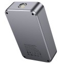 Powerbank 10000 mAh 2,4A 18W z funkcją rozruchu samochodu Hoco QS7 metaliczny szary