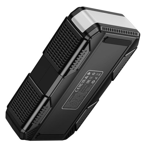 Powerbank 8000 mAh 2,4A 18W z funkcją rozruchu samochodu i pompką Hoco QS6 czarny