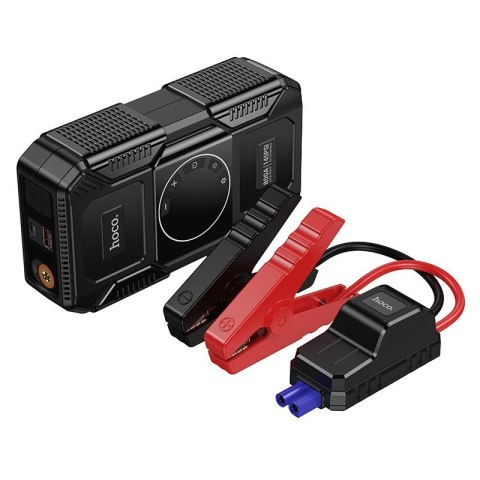 Powerbank 8000 mAh 2,4A 18W z funkcją rozruchu samochodu i pompką Hoco QS6 czarny