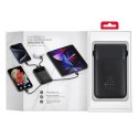Powerbank Forcell F-Energy Multicharge F10K6 QC PD3.0 3A 22,5W 10000 mAh z wbudowanymi kablami USB C i Lightning czarny