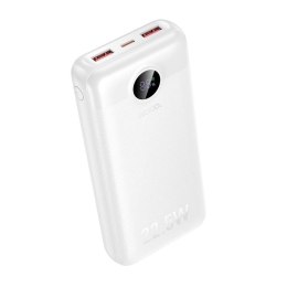 Powerbank Hoco 20000 mAh QC 22,5W+PD 20W LED J172A biały