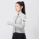 Bluza kolarska damska Rockbros YDWT006 TVI ocieplana jesień/zima L - biało-szara