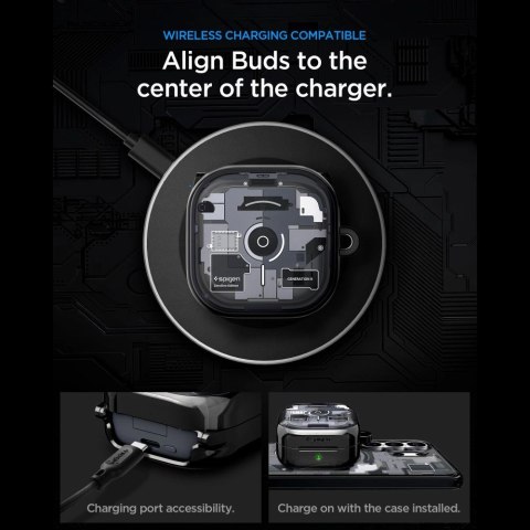 Etui Spigen Ultra Hybrid Zero One na Samsung Galaxy Buds 4 / 4 Pro - czarne