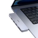 Hub USB Baseus UltraJoy Series 6w1 USB-C 40 Gb/s USB 3.0 HDMI 4K z czytnikiem SD i microSD - szary