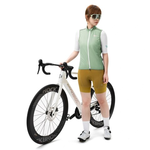 Kamizelka rowerowa damska Rockbros MJ008 TVI wiatroszczelna S - zielona