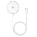 Ładowarka bezprzewodowa Baseus Simple Mini4 Air Qi2 15 W magnetyczna - srebrna