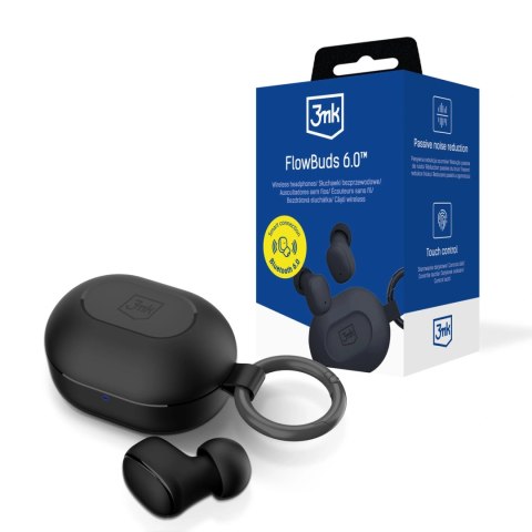 Słuchawki bezprzewodowe TWS 3mk FlowBuds 6.0 - czarne