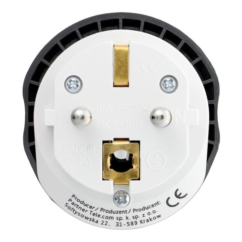 Adapter podróżny Blue Star GO TO Europe (Type E) 16A biały