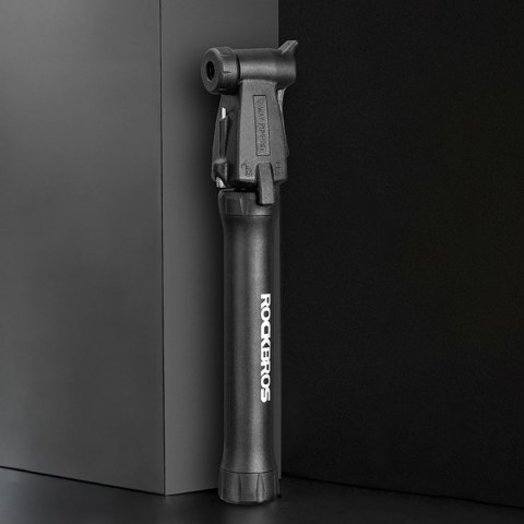Mini pompka rowerowa ROCKBROS TM-1701P 80 PSI do wentyli Presta i Schrader - czarna