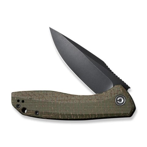 CIVIVI Baklash 9Cr18MoV Green Micarta Nóż Składany EDC